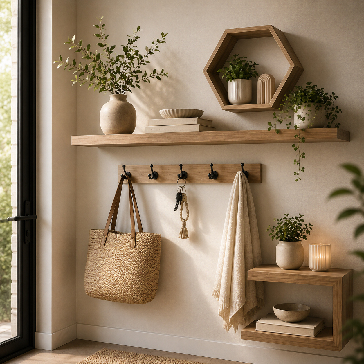 Floating Shelves & Wall Hooks