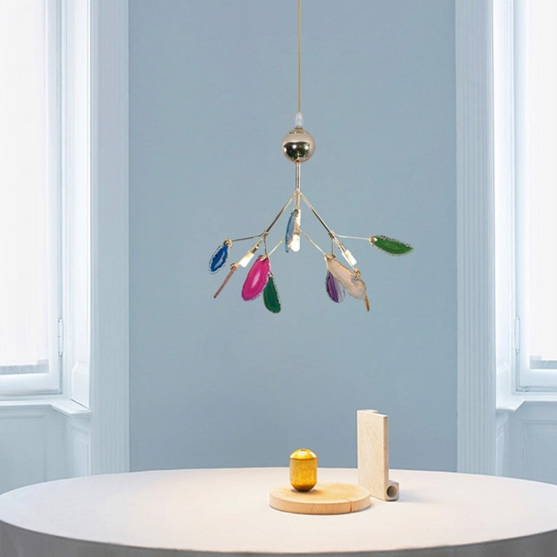 Aero Modern Chandelier | Colorful Metal Design for Bedroom and Living Room 12