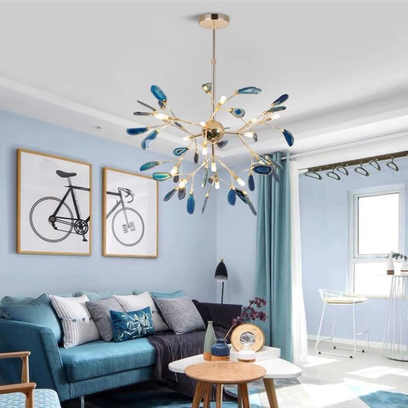 Aero Modern Chandelier | Colorful Metal Design for Bedroom and Living Room 14