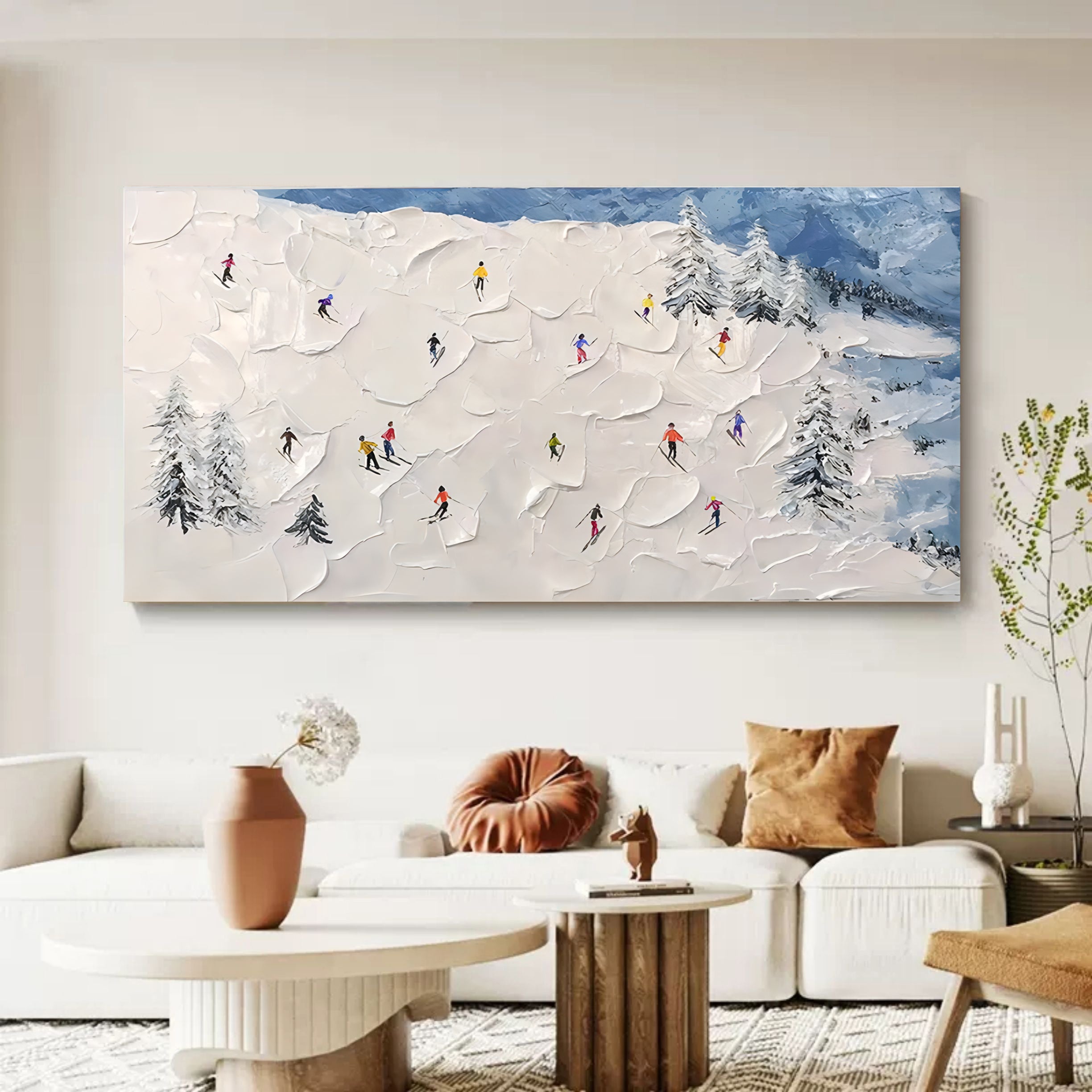 Aspen Canvas Art | Hand-Painted Abstract Wall Decor, Unique Textured Design 2