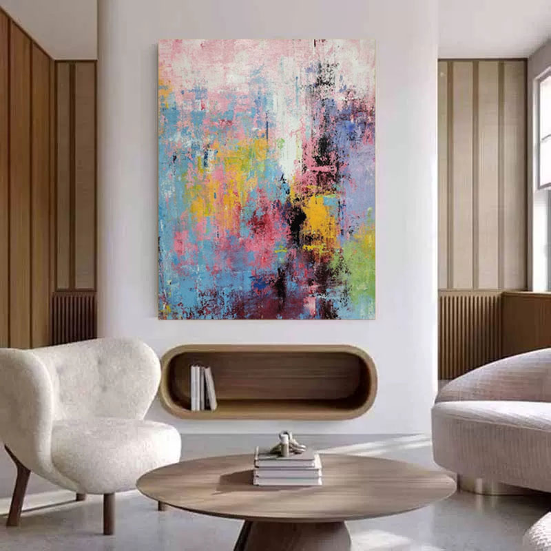 Aura Abstract Canvas Art | Handcrafted Colorful Wall Decor 7