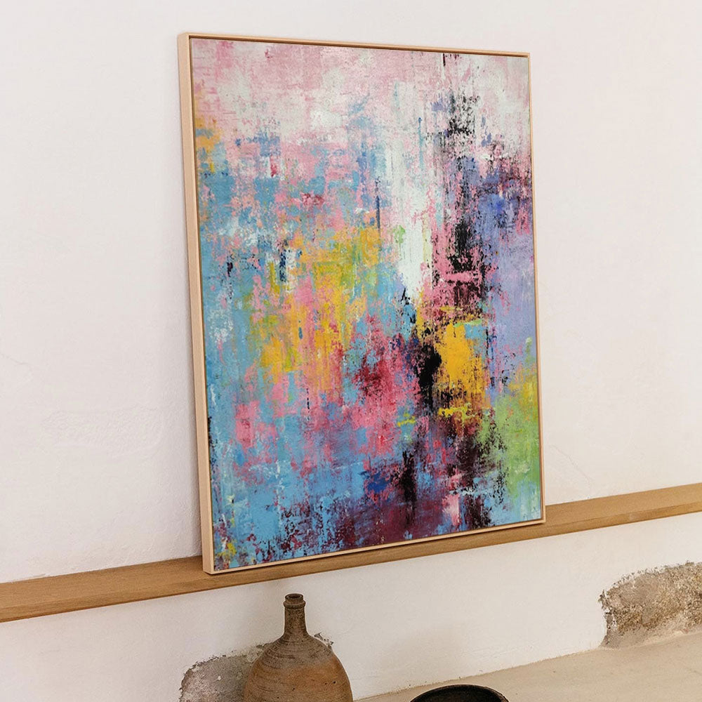 Aura Abstract Canvas Art | Handcrafted Colorful Wall Decor 8