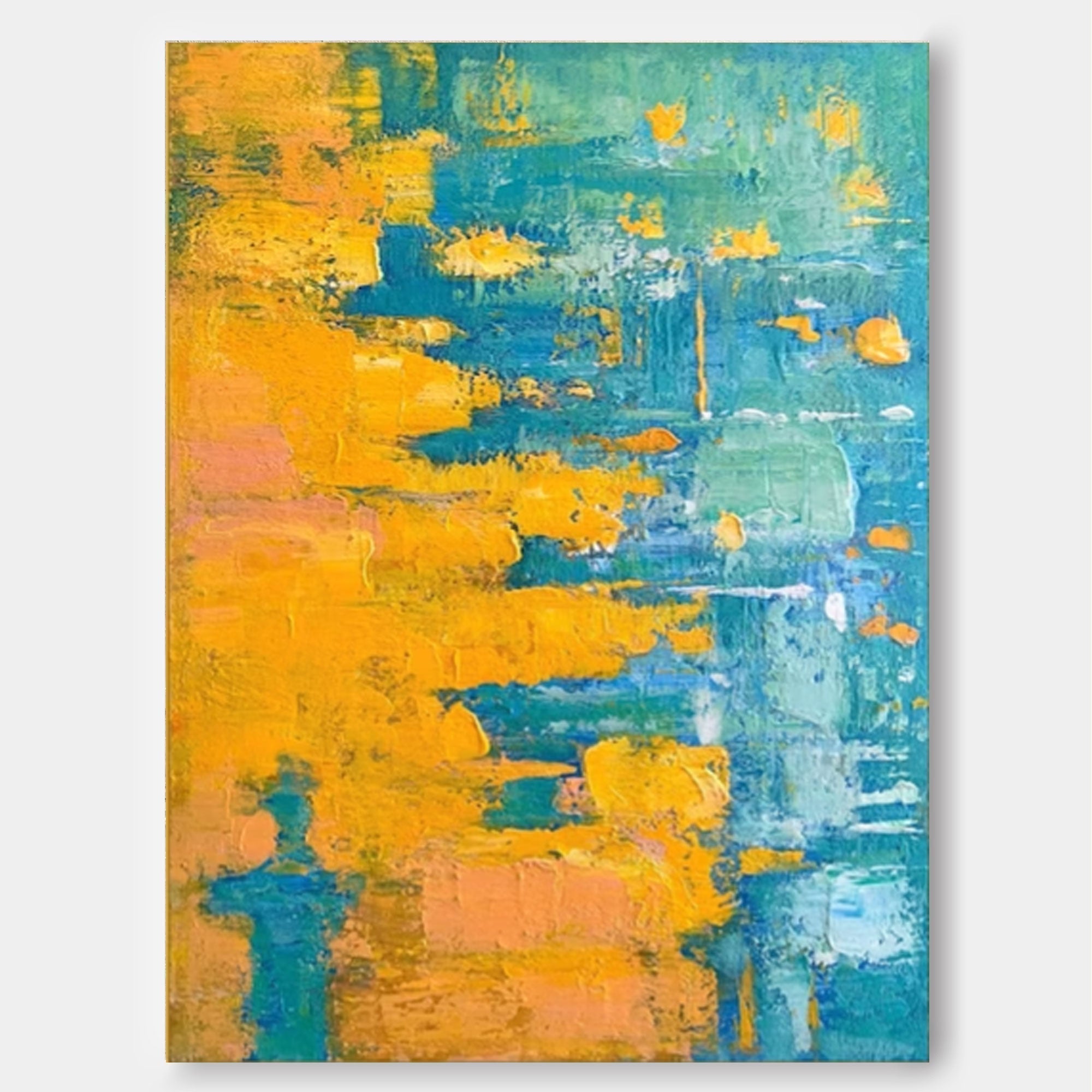 Aura Abstract Canvas Art | Handcrafted Impasto Wall Decor 1