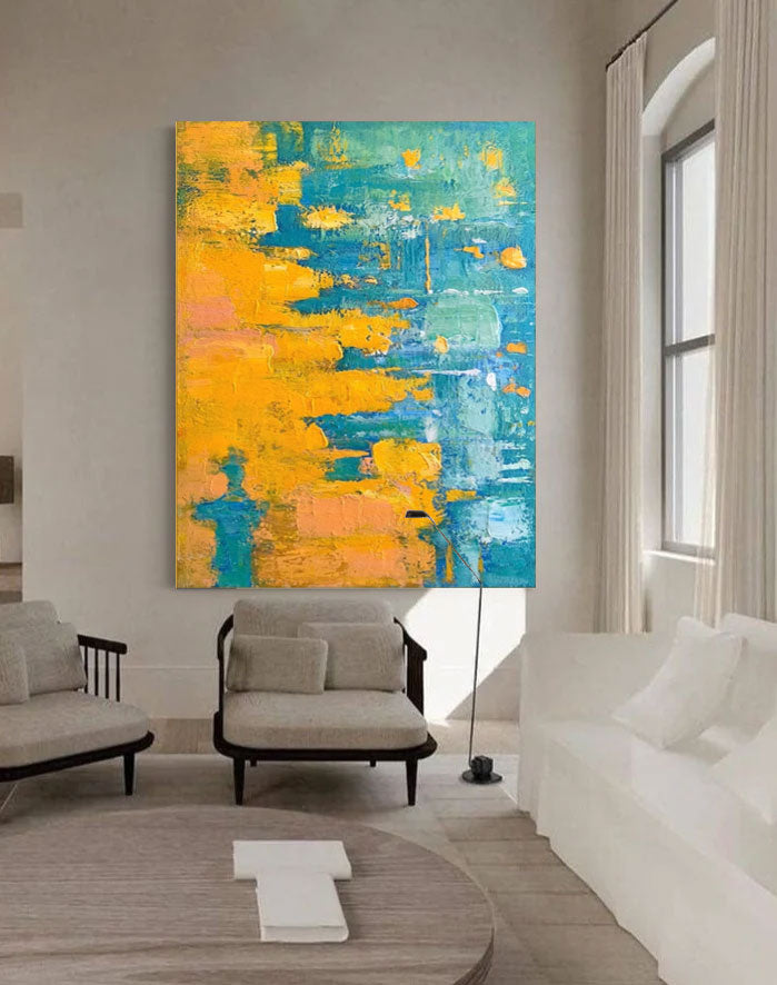 Aura Abstract Canvas Art | Handcrafted Impasto Wall Decor 4