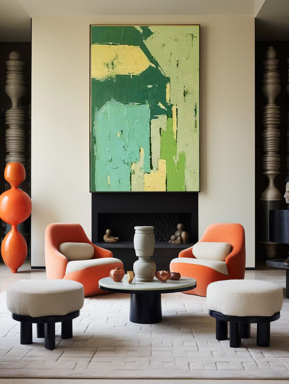 Aura Abstract Wall Art | Handcrafted Canvas Prints, Vibrant Design 5