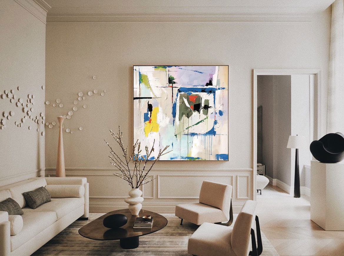 Aura Large Wall Art | Handcrafted Abstract Canvas Prints 2
