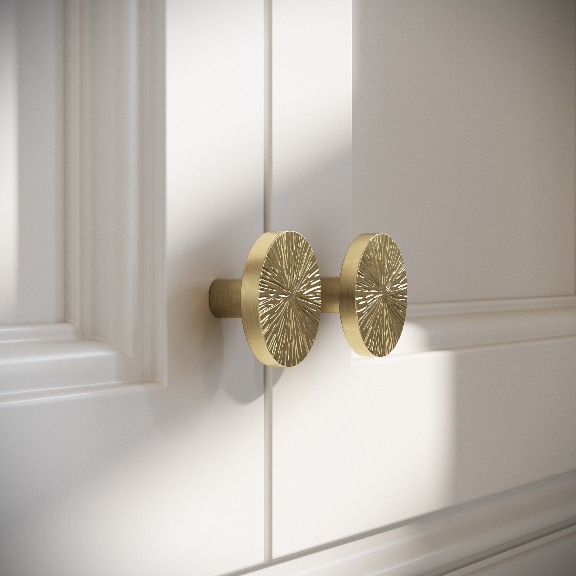 Aurelia Cabinet Knob | Brushed Gold, Art Deco Design 1