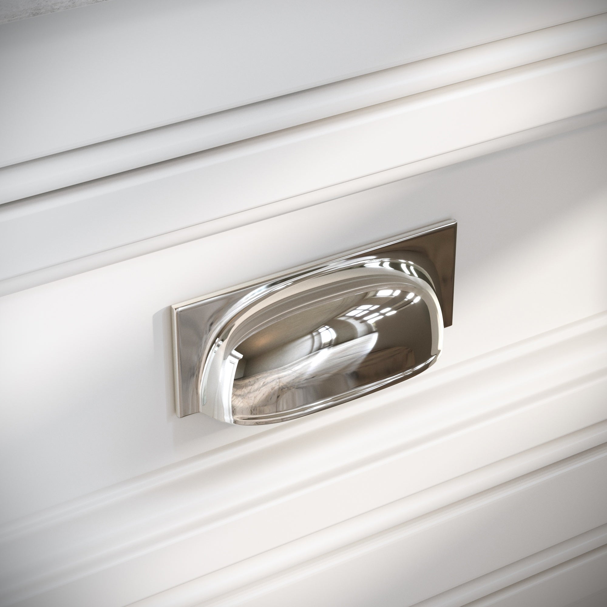Bristol Cup Handle | Polished Nickel Finish 1