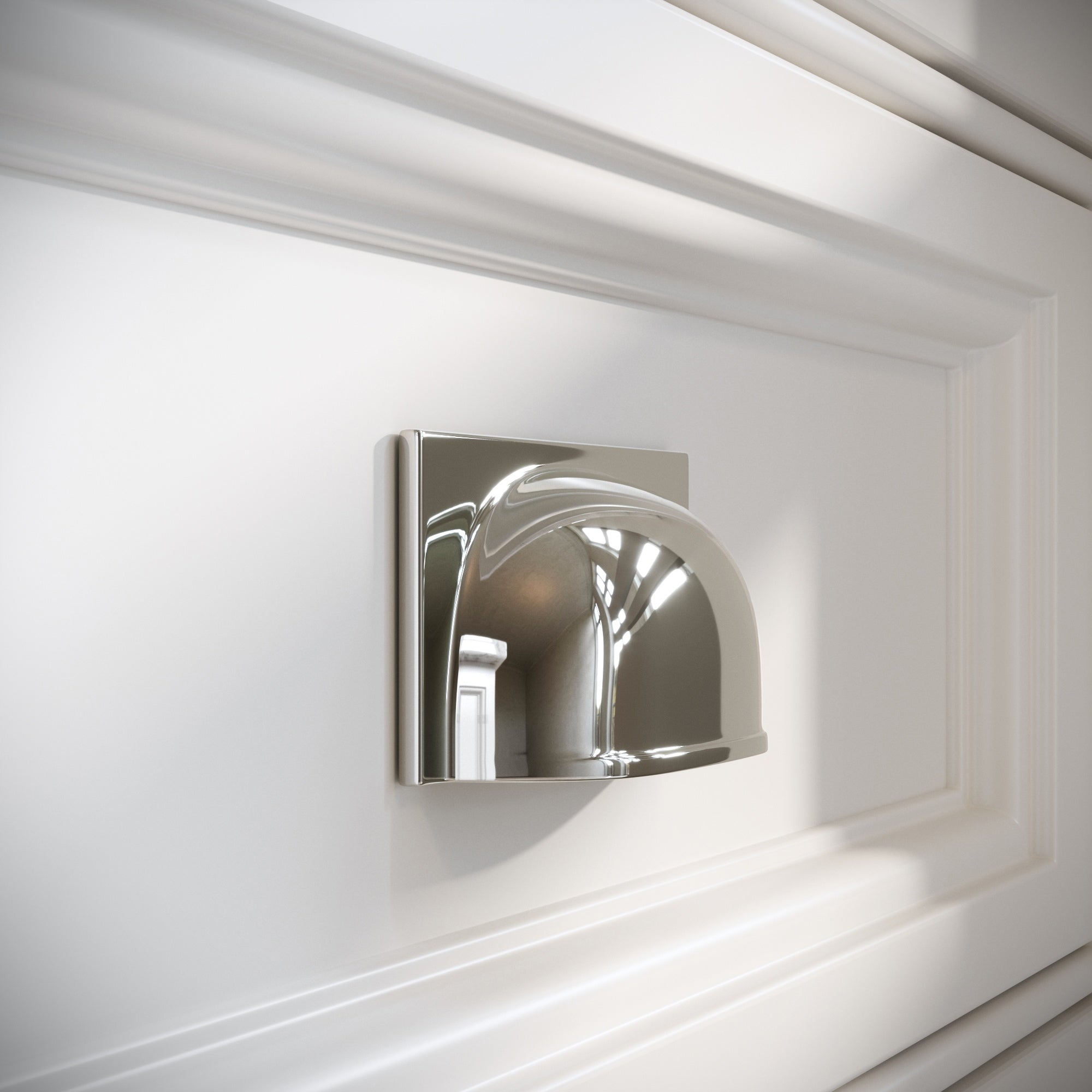 Bristol Cup Handle | Polished Nickel Finish 2