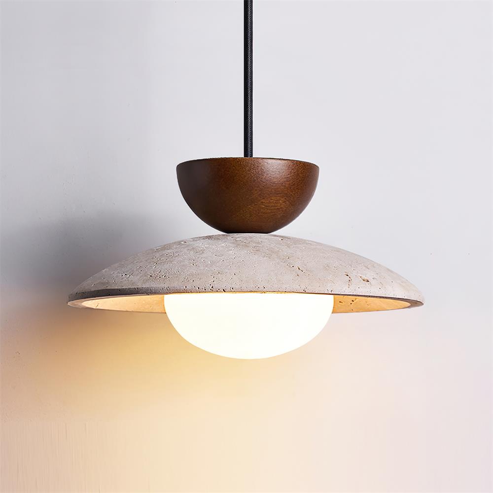 Cleo Pendant Light | Wood and Glass Design for Kitchen and Living Room 4