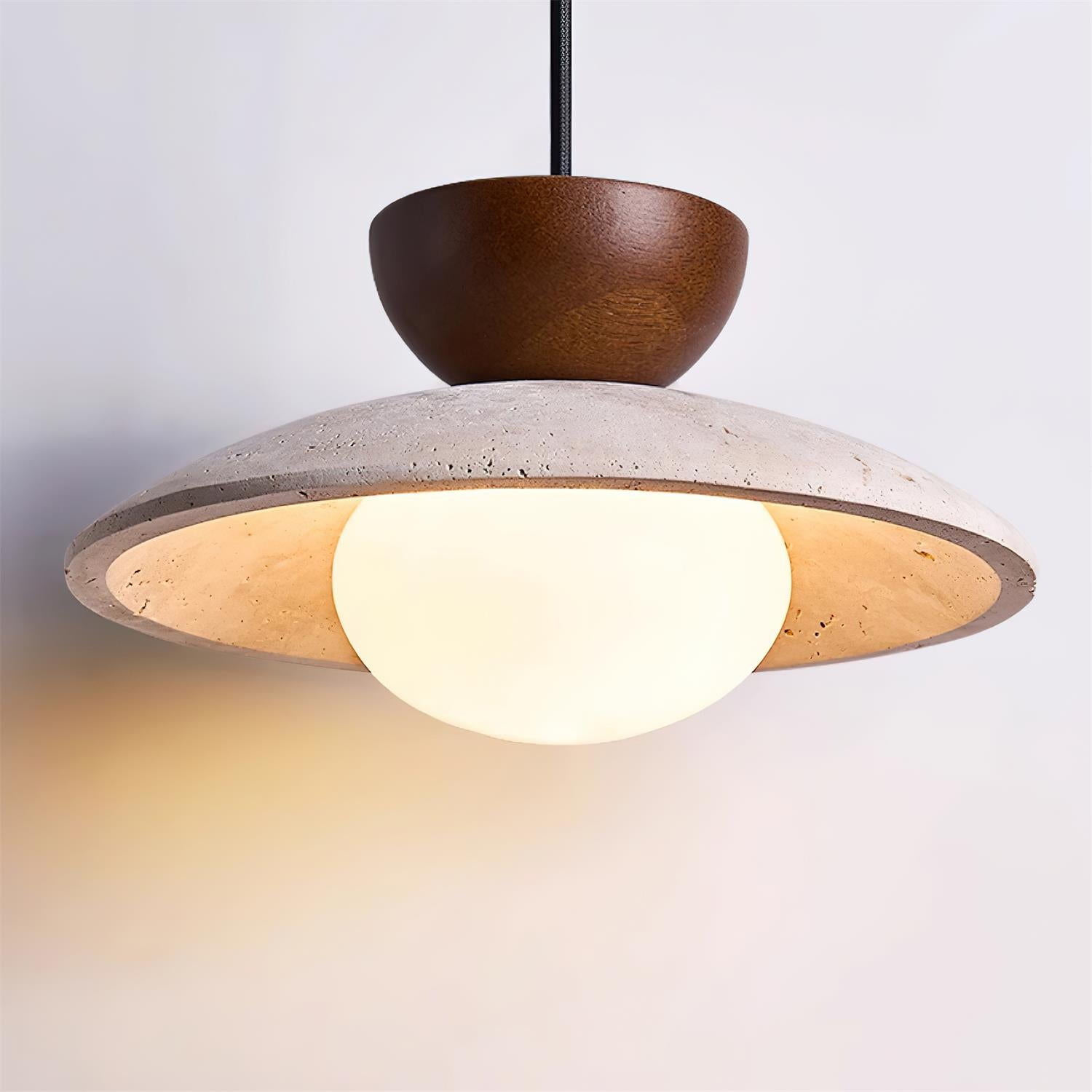 Cleo Pendant Light | Wood and Glass Design for Kitchen and Living Room 7