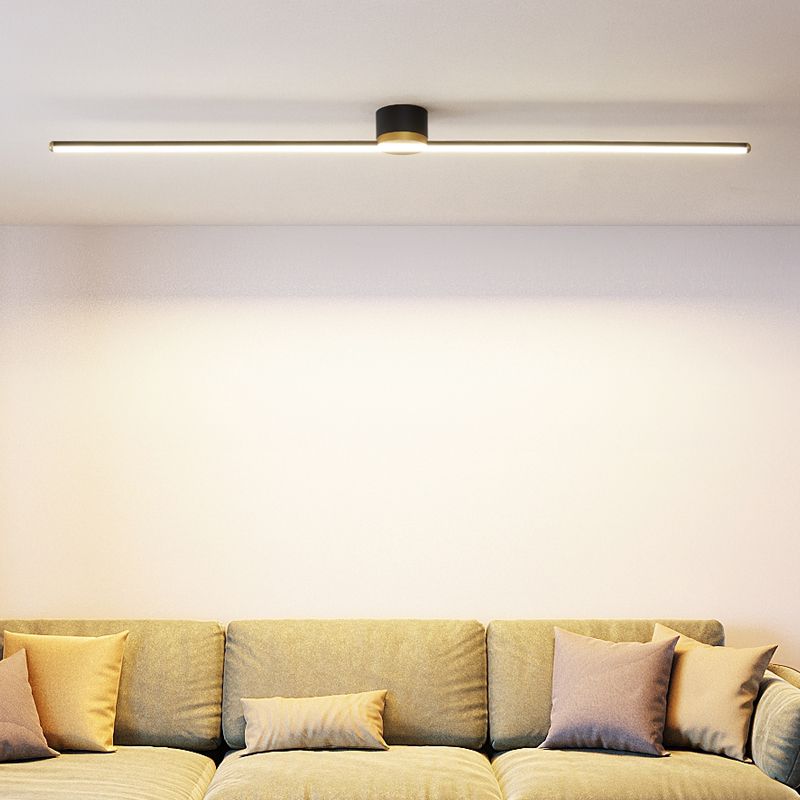 Erix Flush Mount Ceiling Light | Modern Linear Design, LED Fixture for Bedroom and Living Room 0