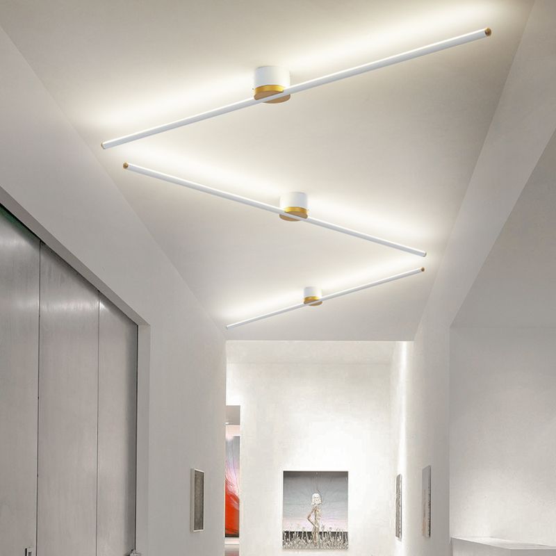 Erix Flush Mount Ceiling Light | Modern Linear Design, LED Fixture for Bedroom and Living Room 6