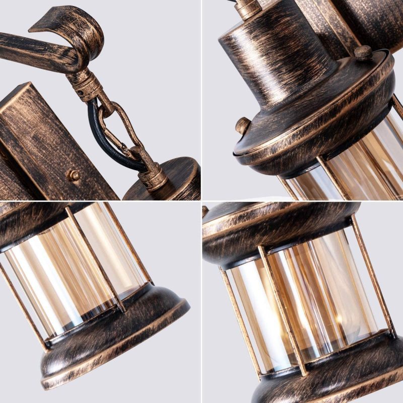 Etra Wall Sconce | Industrial Retro Metal Design, Hardwired Indoor Lighting 6