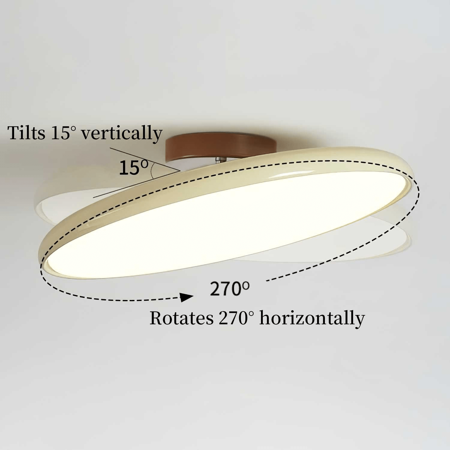 Fyne Flush Mount Ceiling Light | Adjustable, Modern Design, Metal and Acrylic 3