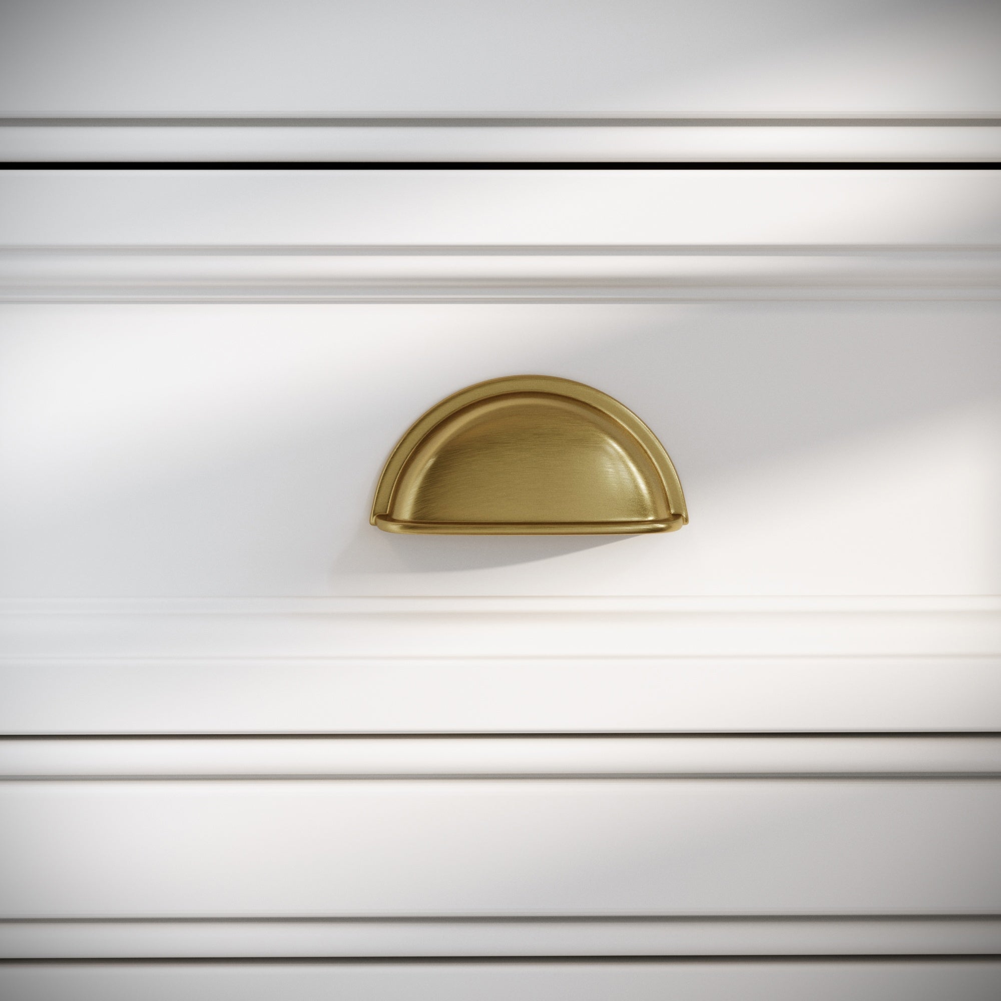 Harris Cup Handle | Brushed Gold Finish, Durable Brass 0
