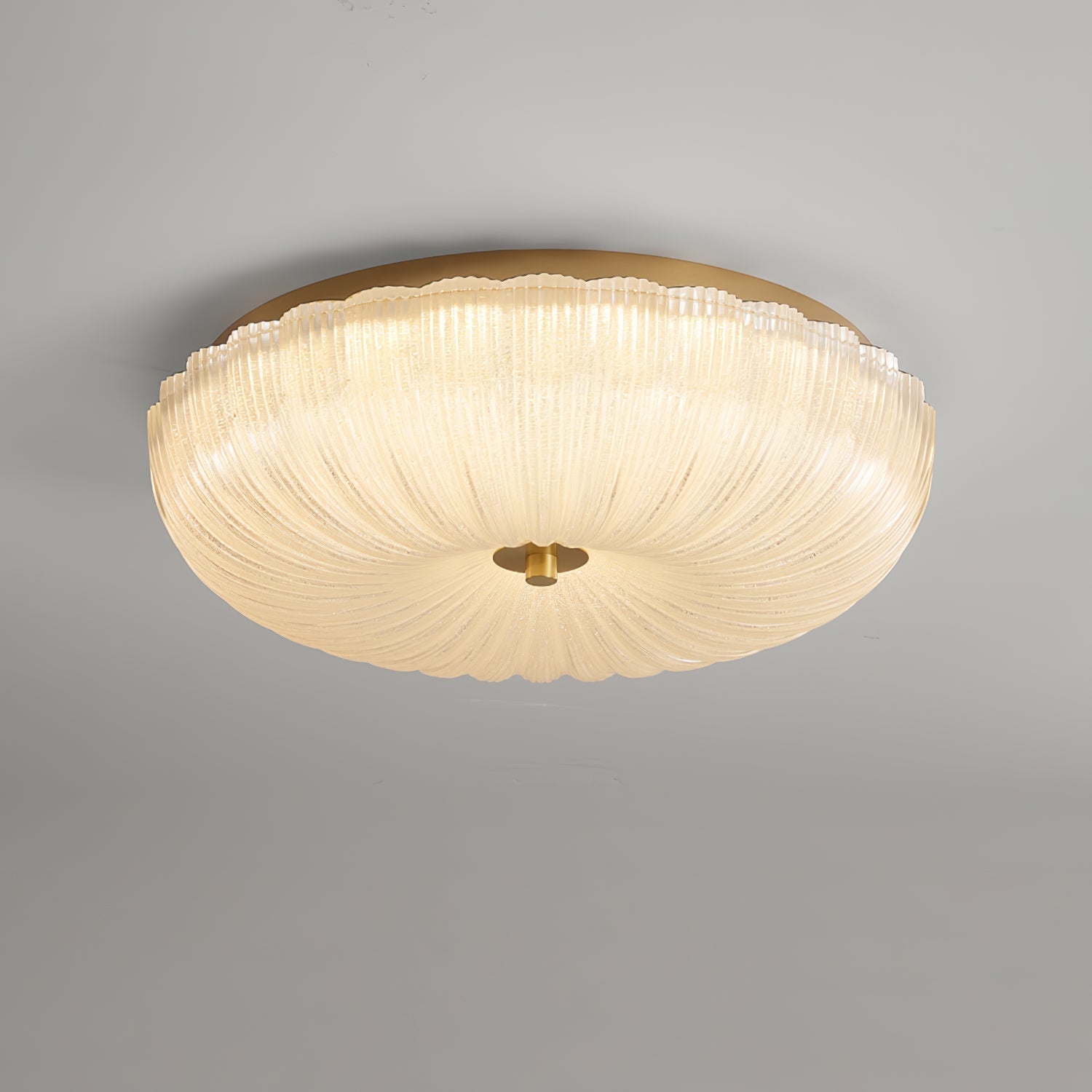 Haven Ceiling Light Fixture | Ripple Glass, Integrated LED, Hardwired 10