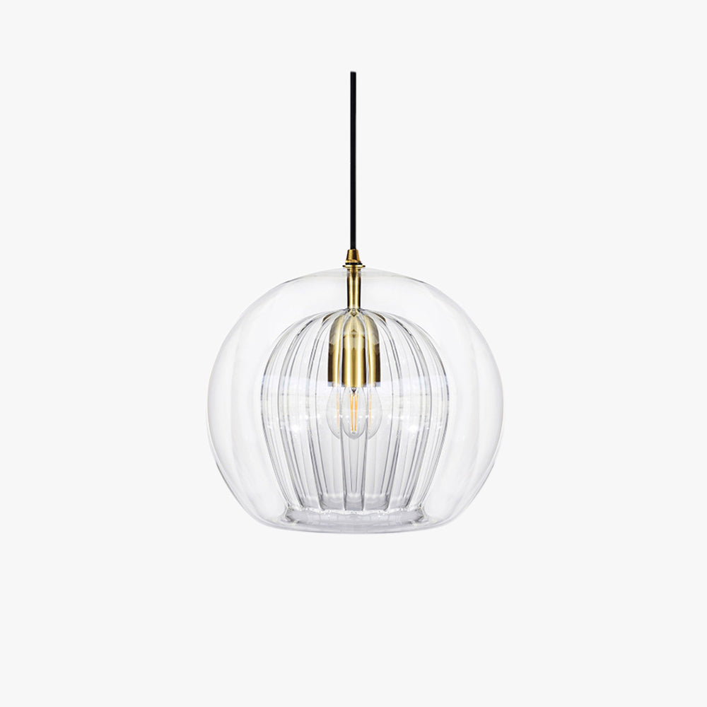 Juno Glass Pendant Light | Clear & Amber Shades, Modern Hanging Lights for Kitchen & Dining 1