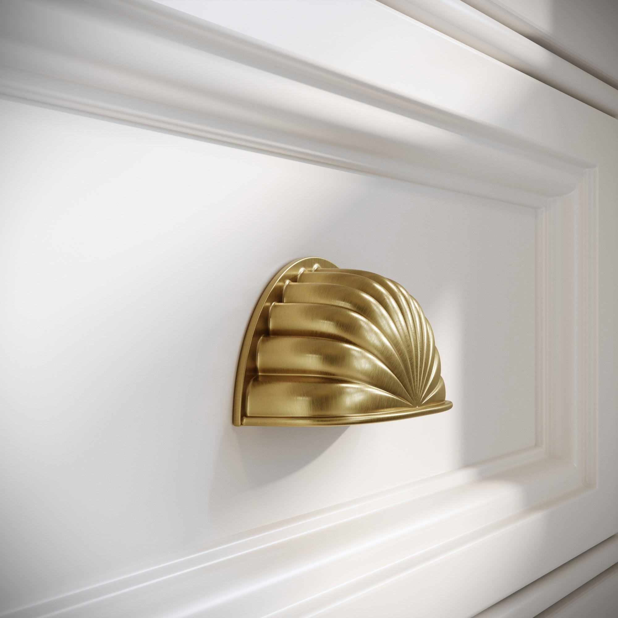 Luxe Cup Handle | Brushed Gold, Art Deco Design 2