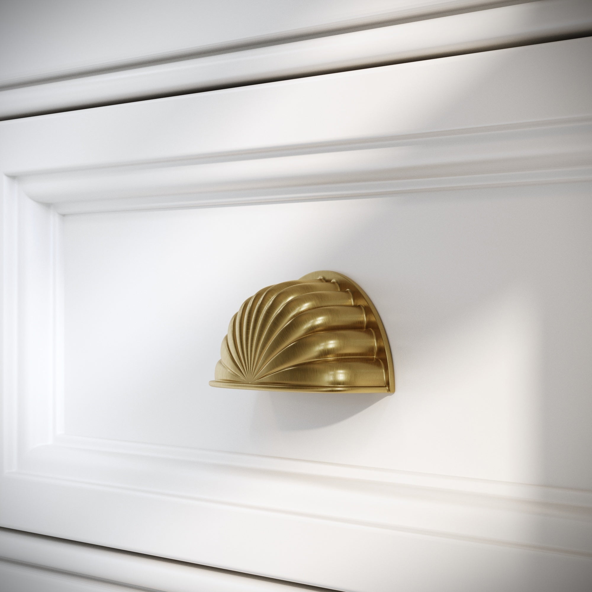 Luxe Cup Handle | Brushed Gold, Art Deco Design 3