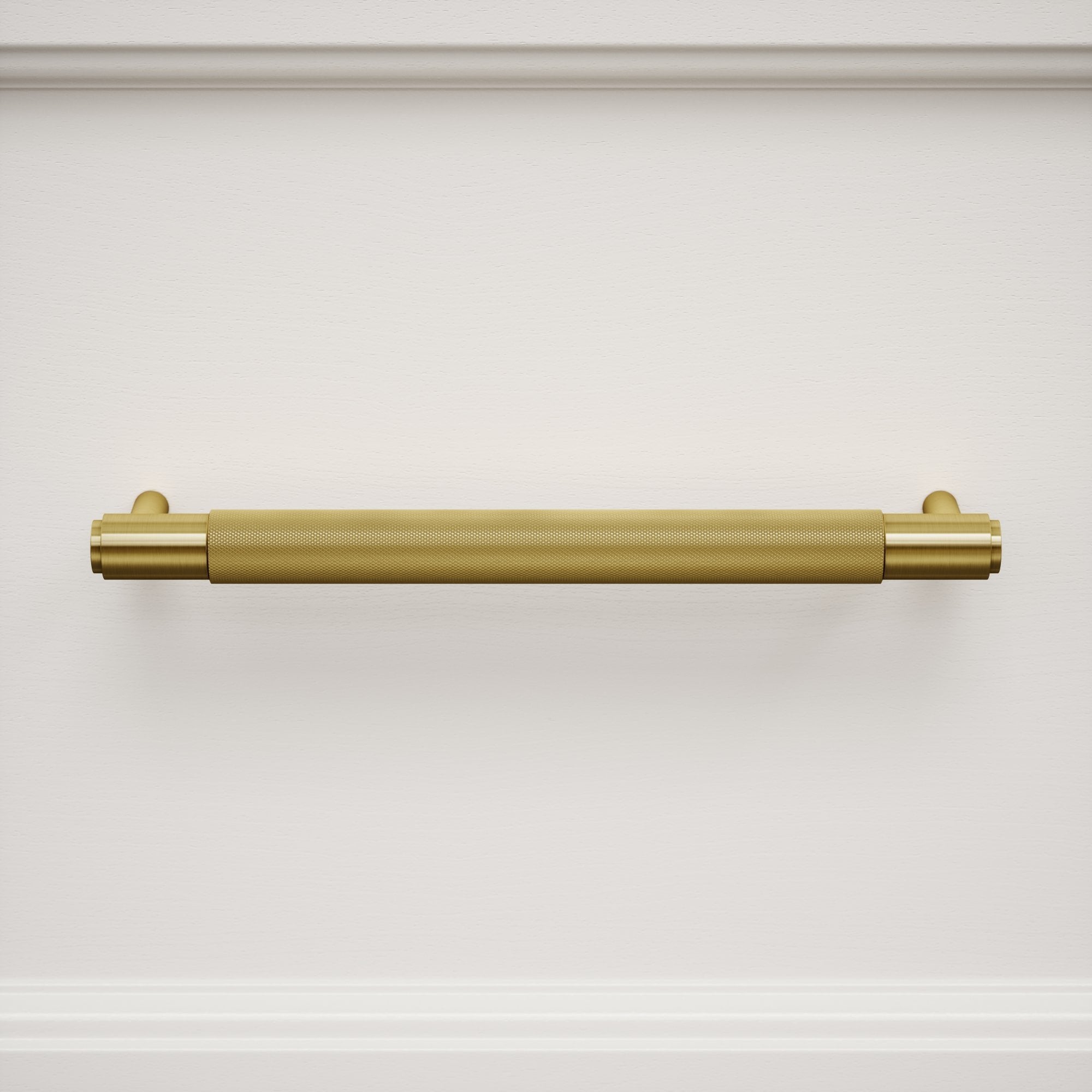 Luxe Pull Bar | Knurled Brushed Gold, 250mm 0