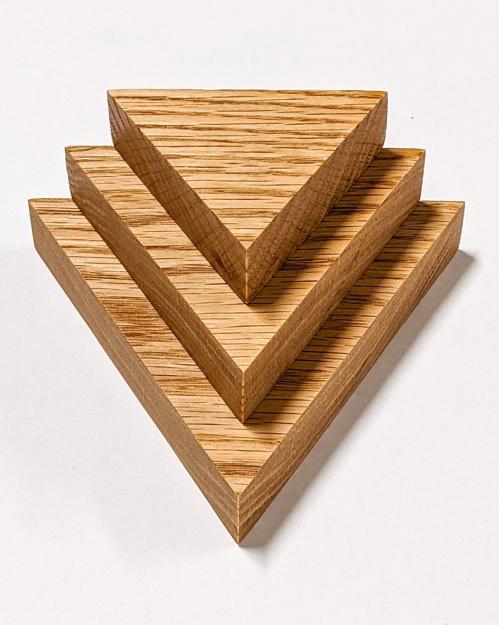 Mahi Triangle Shelf | Handmade Mahogany Floating Wall Shelf 7