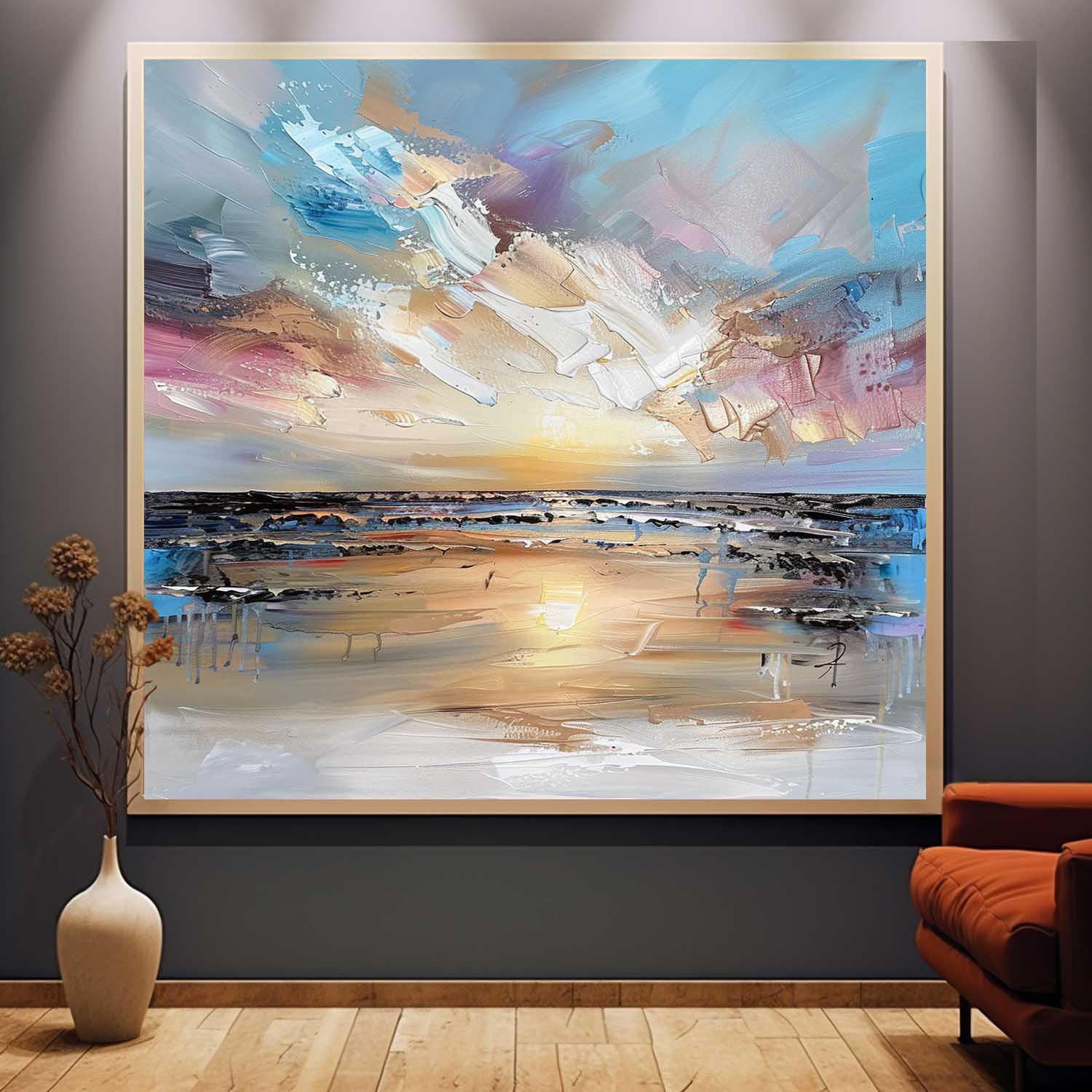 Mara Canvas Wall Art | Hand-Painted Abstract Graffiti on High-Quality Linen 0