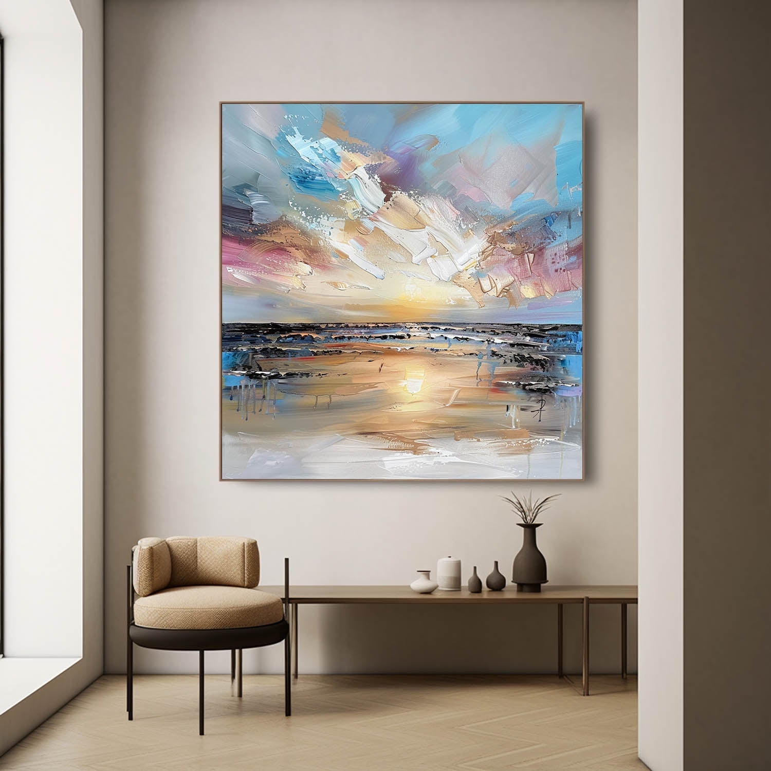 Mara Canvas Wall Art | Hand-Painted Abstract Graffiti on High-Quality Linen 5