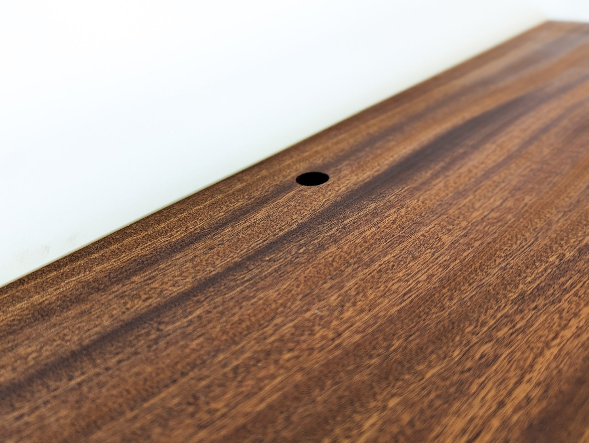 Mara Floating Shelf | Handcrafted Mahogany with Cable Management 4