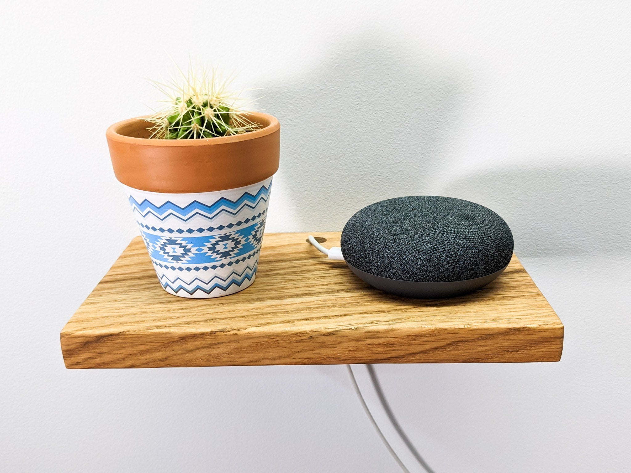Maro Floating Shelf | Mahogany with Cord Hole 5