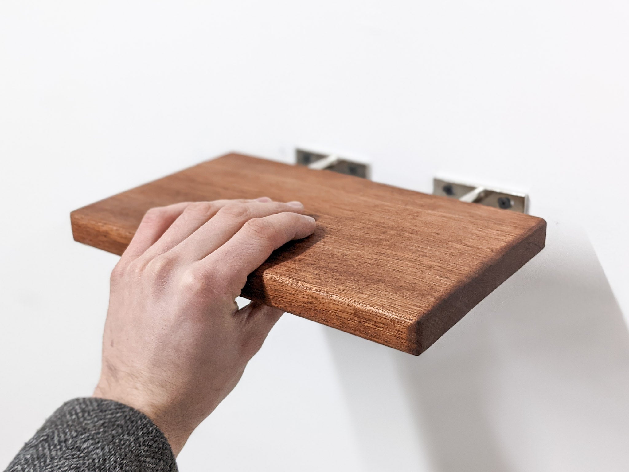 Maven Floating Shelf | Mahogany Wood, Minimalist Design, 6 to 36 Length 0