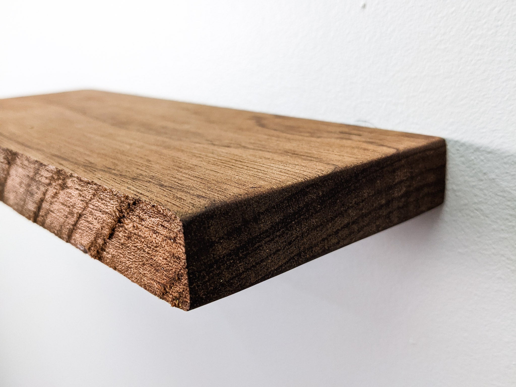 Maverick Live Edge Shelf | Premium Mahogany Wood, Floating Design 3