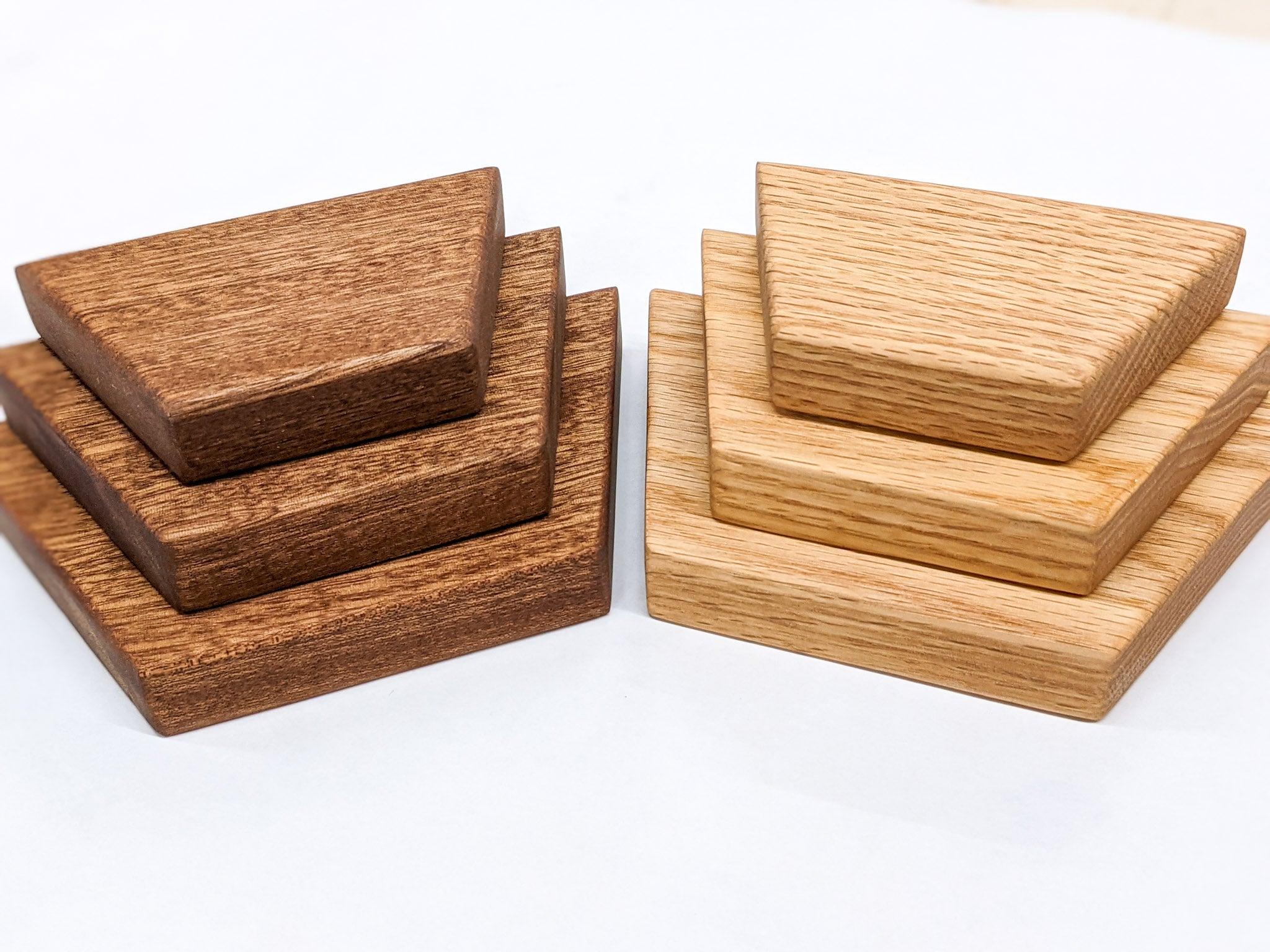 Milo Display Shelf | Handcrafted Mahogany, Trapezoid Design 7