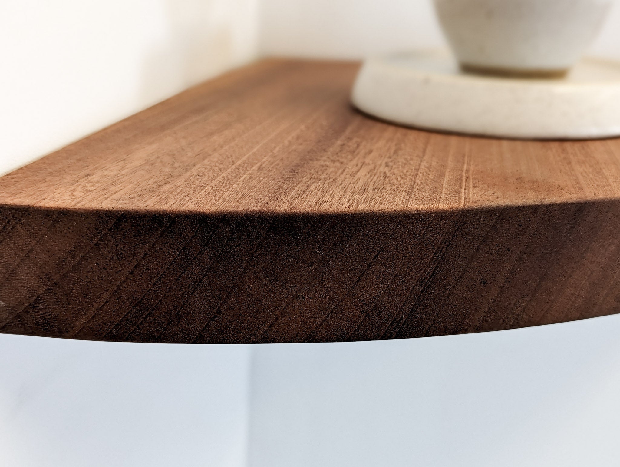 Milo Floating Shelf | Mahogany, Round Edge Design 3