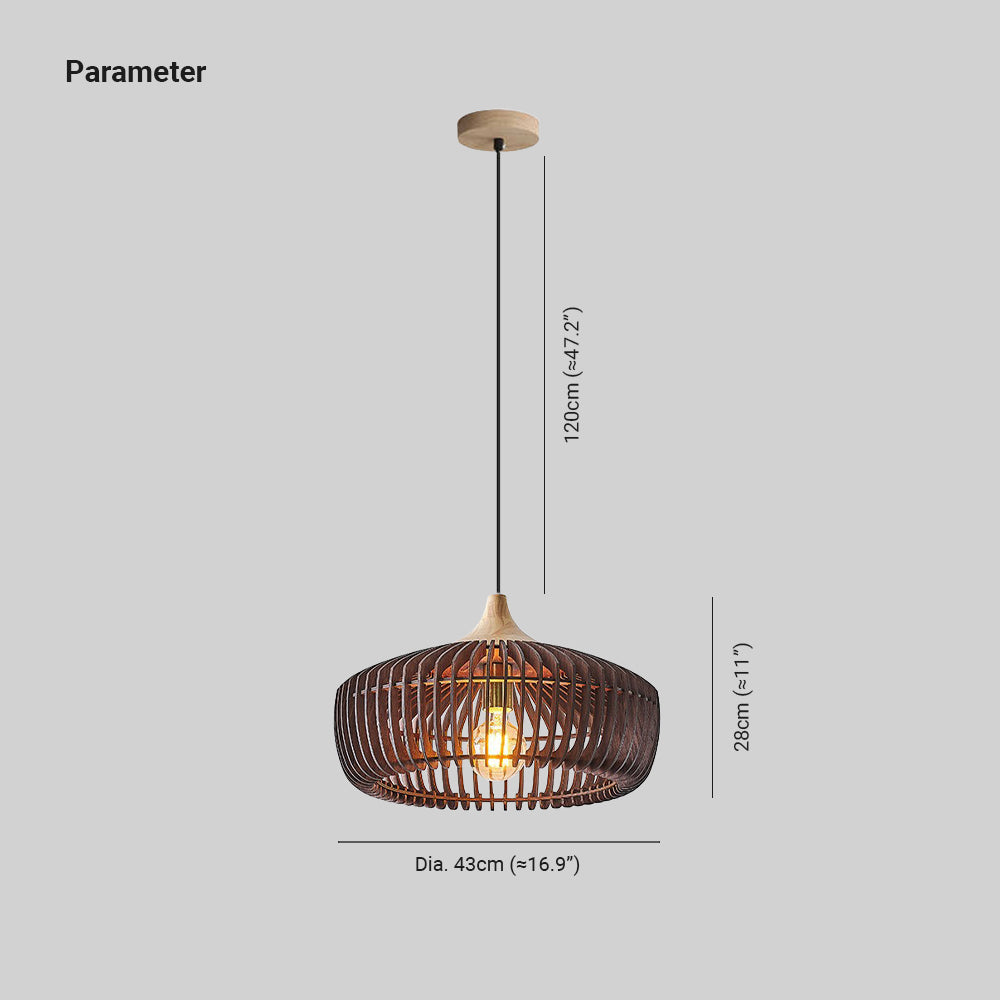 Muto Pendant Light | Wooden Dome Design 3