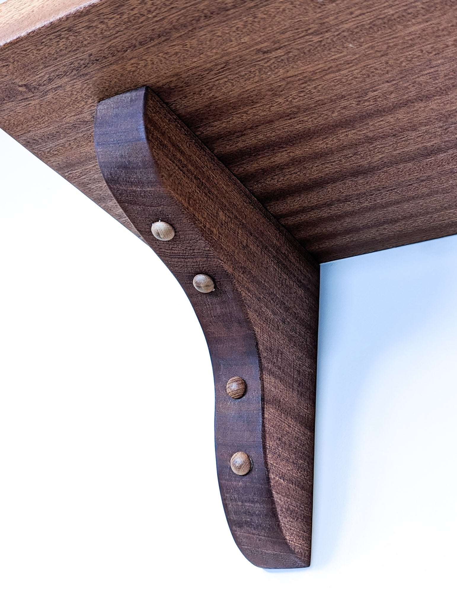 NookWoodworking Solid Wood Shelf | Handcrafted Oak Brackets 8
