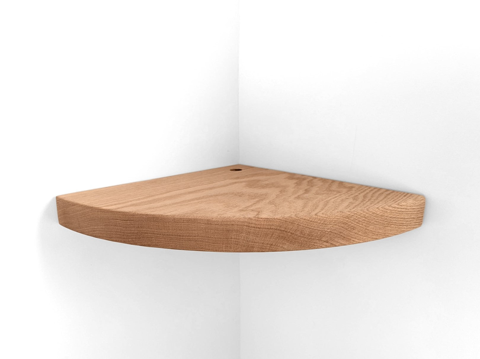 Nook Corner Shelf Unit | Solid Mahogany with Cord Hole 4