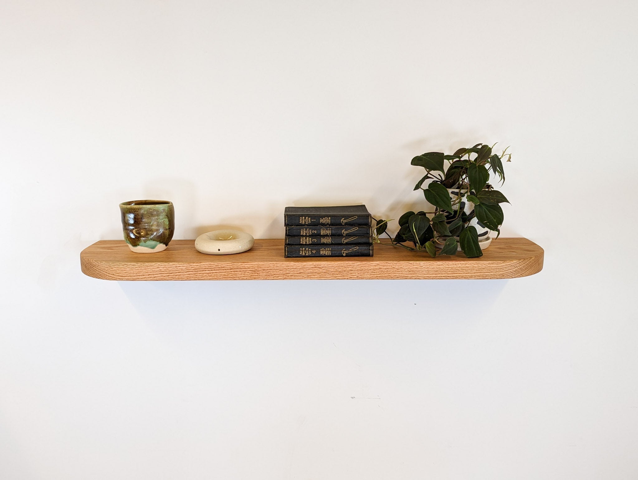 Nook Floating Shelf | Solid Oak with Rounded Corners 3