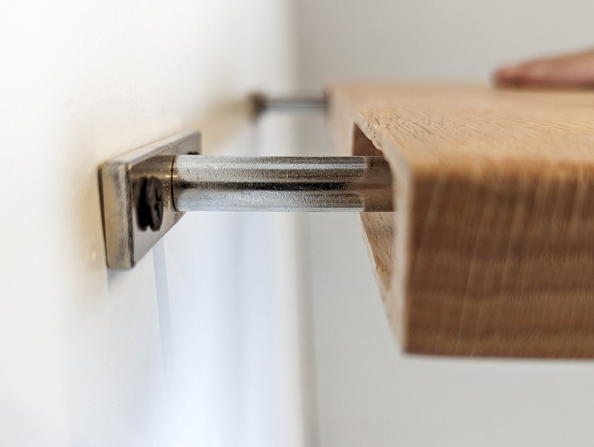 Nook Oak Shelf | Custom Floating with Rounded Corners 4