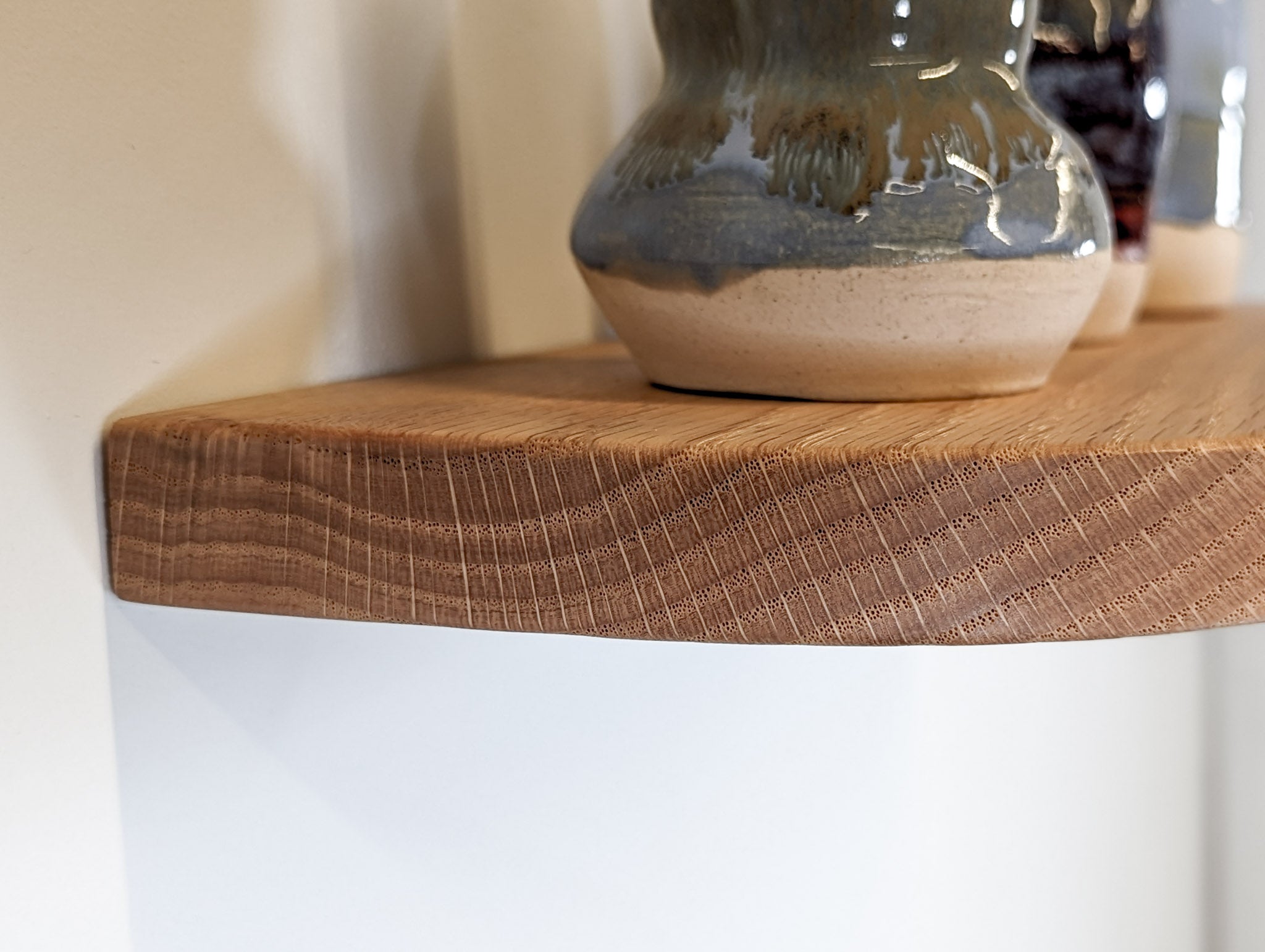 Nook Oak Shelf | Custom Floating with Rounded Corners 5