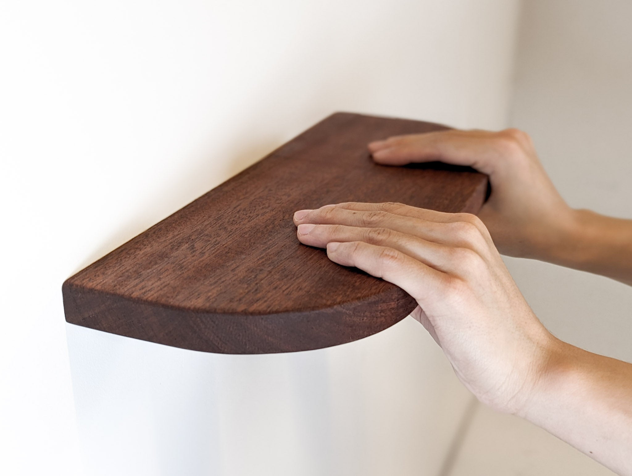 Nook Oak Shelf | Custom Floating with Rounded Corners 8