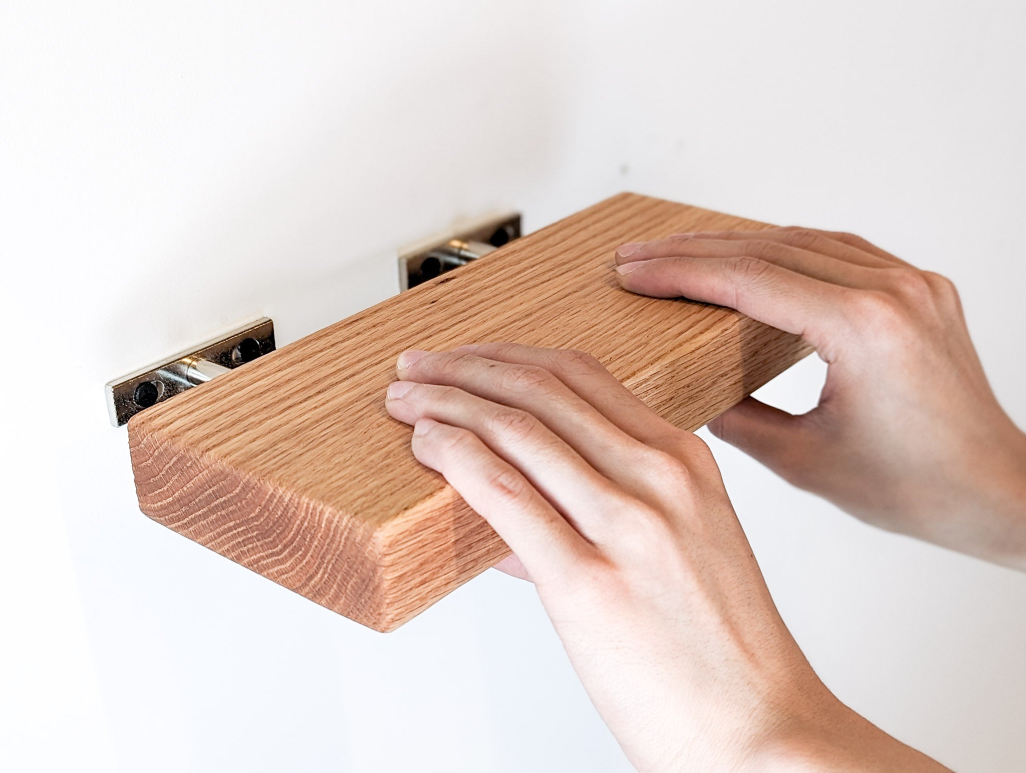 Nook Oak Shelf | Custom Thick Floating Design 0