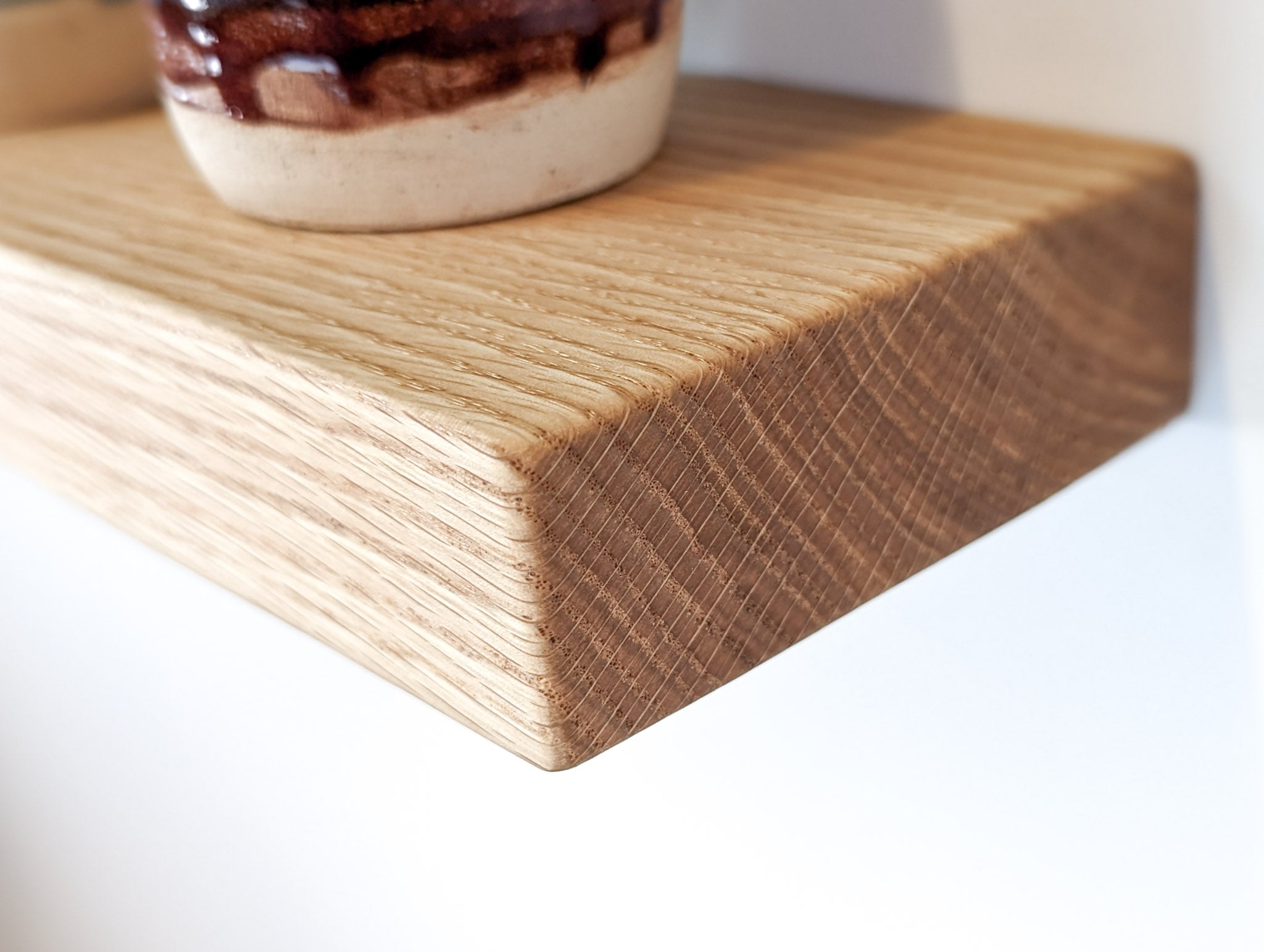 Nook Oak Shelf | Custom Thick Floating Design 2
