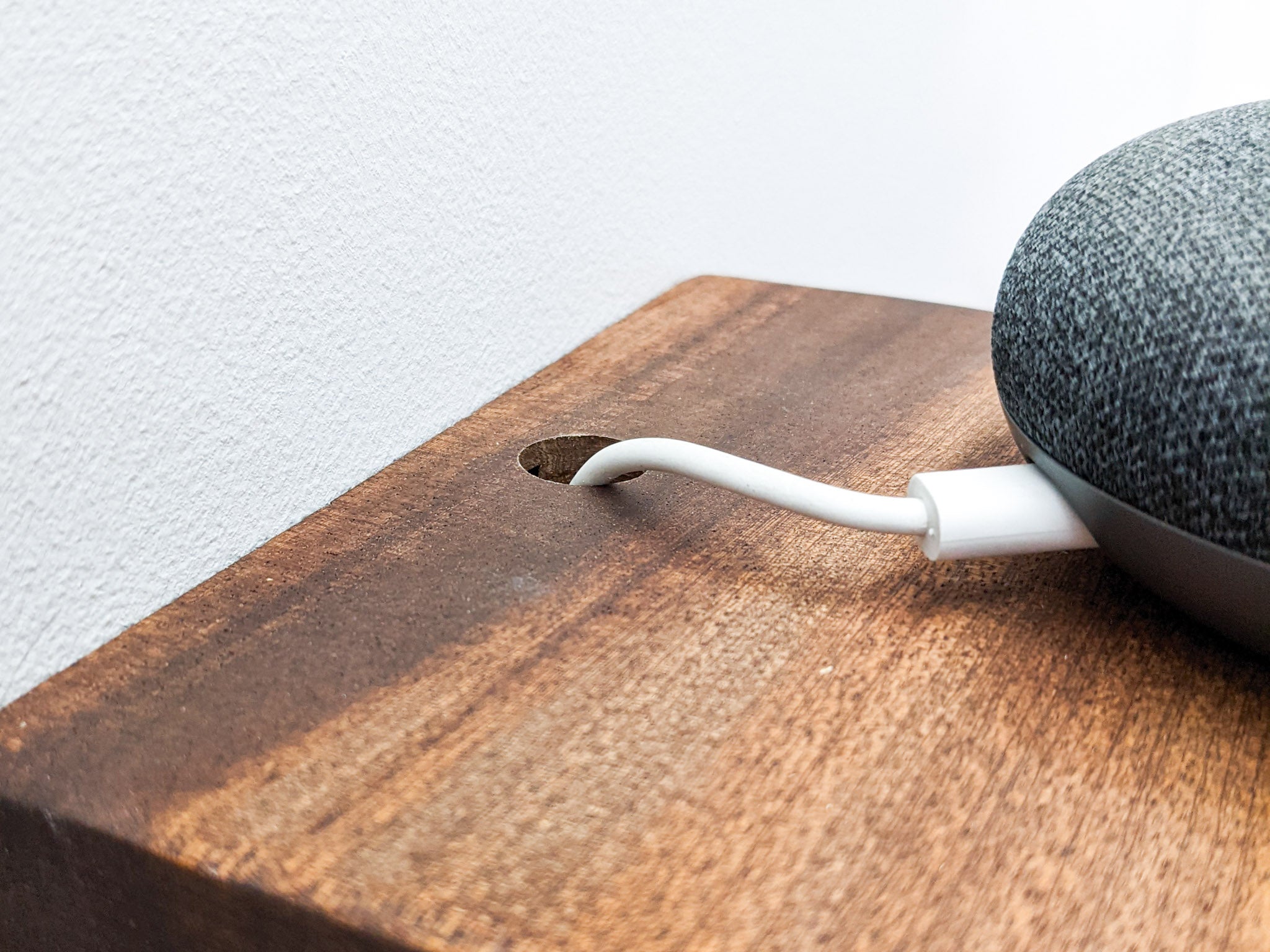 Oasis Oak Shelf | Cord Management, Handcrafted 4