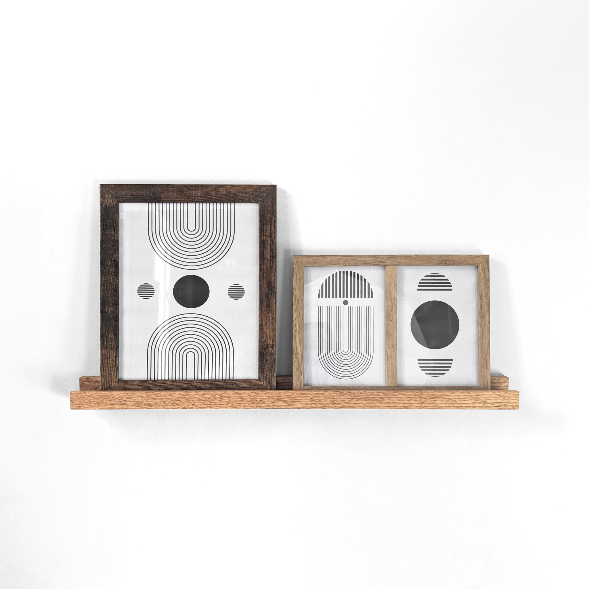 Pictura Display Shelf | Handcrafted Oak or Mahogany, Modern Design 0