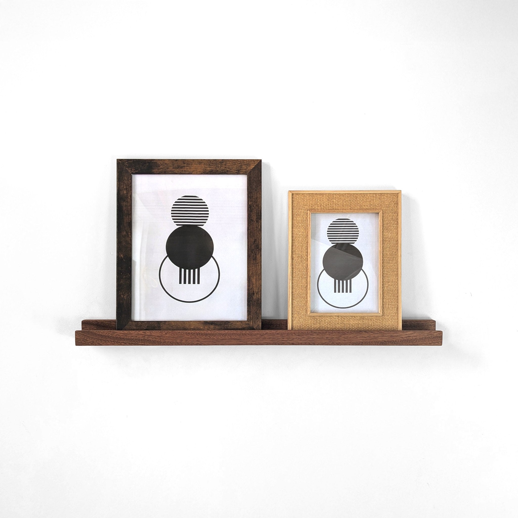 Pictura Display Shelf | Handcrafted Oak or Mahogany, Modern Design 4