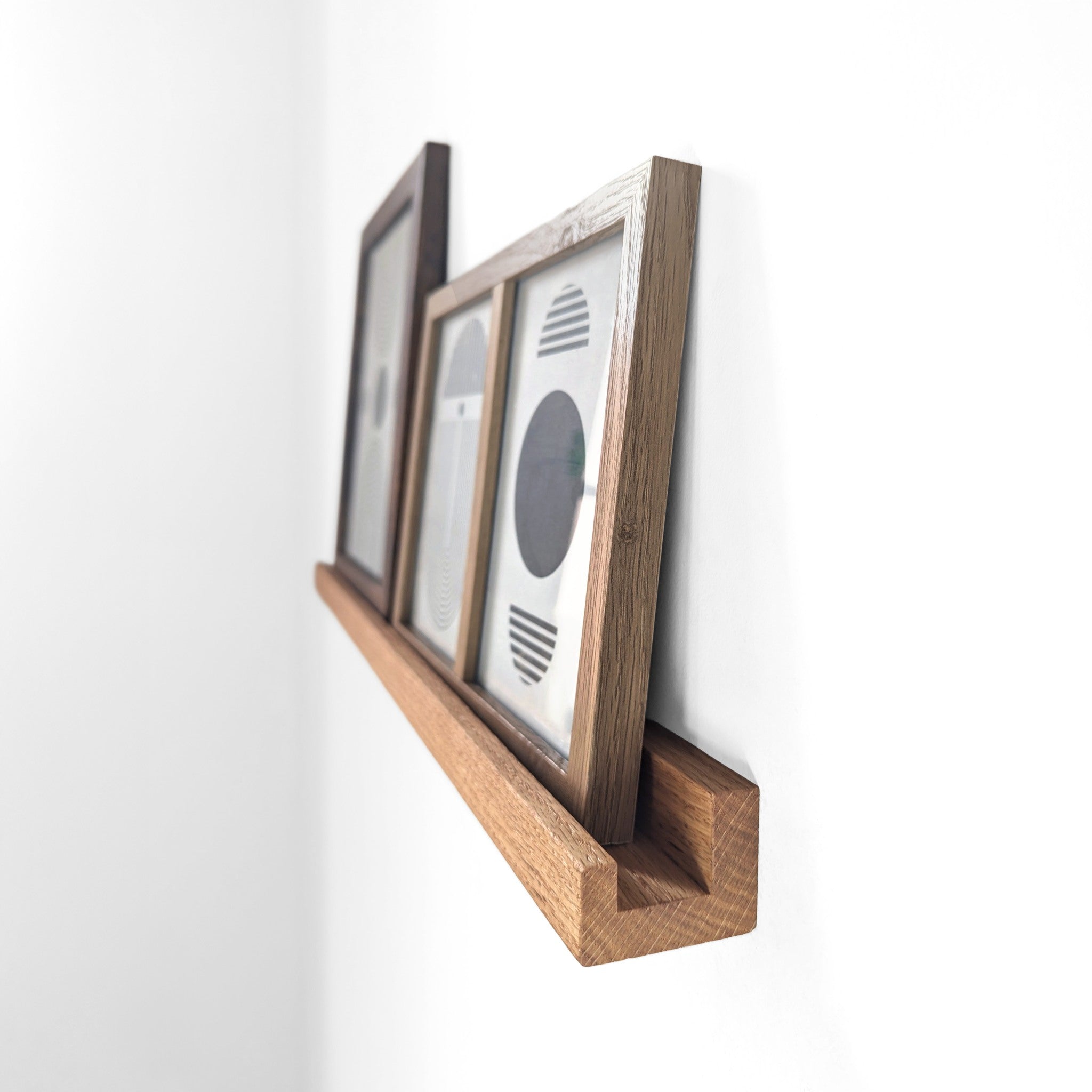 Pictura Display Shelf | Handcrafted Oak or Mahogany, Modern Design 6