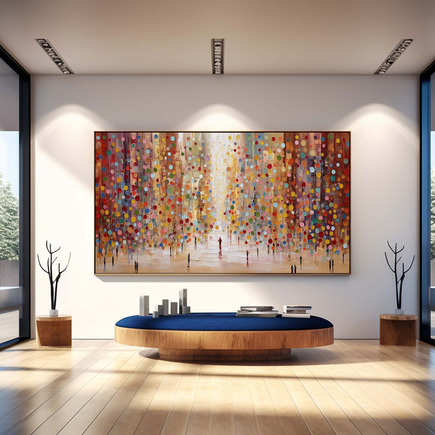 Pointe Cityscape Canvas Art | Handcrafted Oil on High-Quality Linen 0