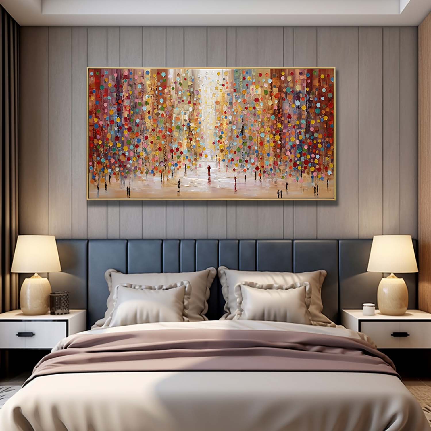 Pointe Cityscape Canvas Art | Handcrafted Oil on High-Quality Linen 4