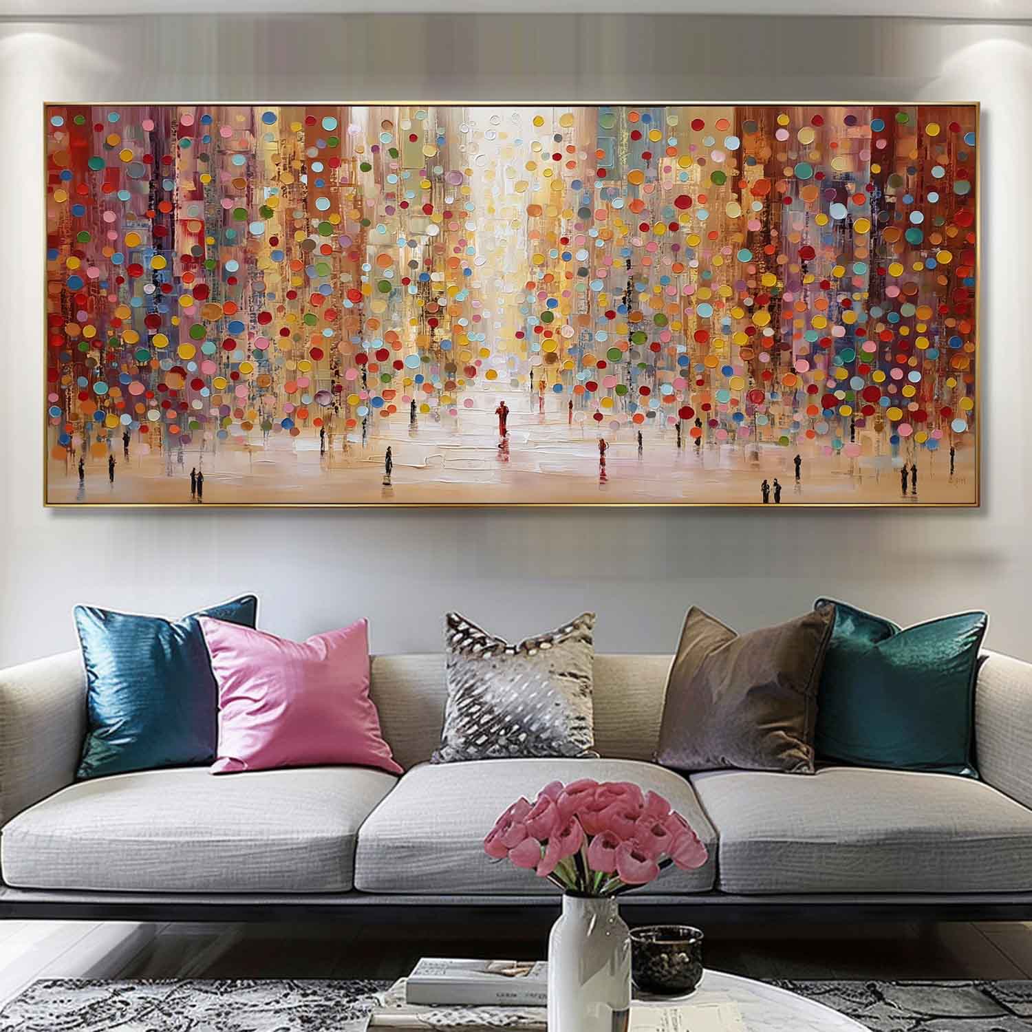 Pointe Cityscape Canvas Art | Handcrafted Oil on High-Quality Linen 5